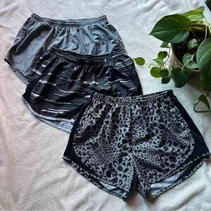 Nike Grey & Black Running Shorts Bundle